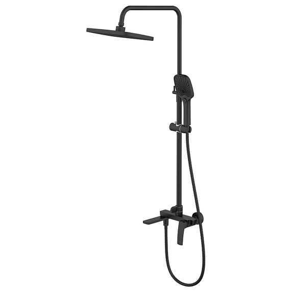 Душевая стойка Azario Conda AZ-K2411B, чёрный матовый - фото 