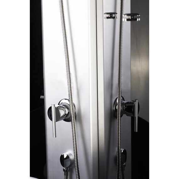 Душевая кабина Niagara Eco 110x80 см E110/80/40L/TN/BK (безсиликоновая сборка) хром/тонированное - фото 9