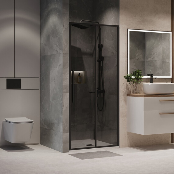 Душевая дверь Niagara Nova 100 см NG-85-10TB, чёрный матовый/тонированное - фото 3