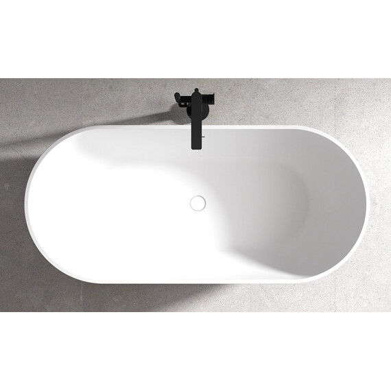 Ванна отдельностоящая Abber AB9241MB 172x79 см, черный матовый - фото 10