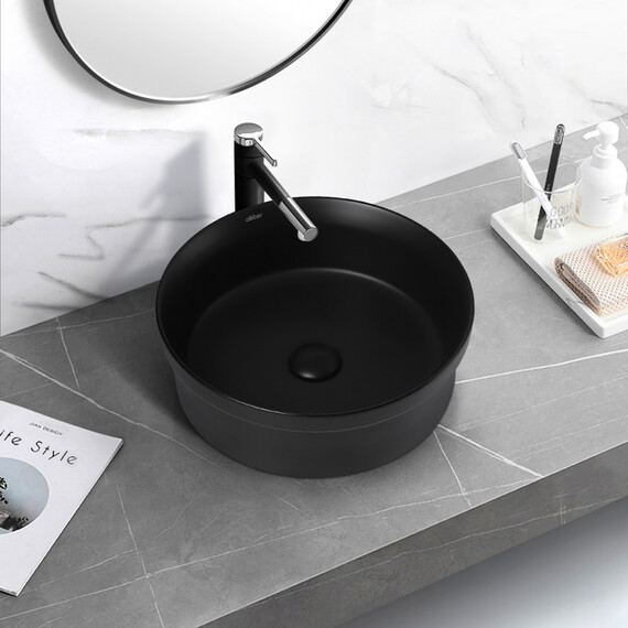 Раковина-чаша Abber Bequem 40 см AC2103MB, черный матовый - фото 3
