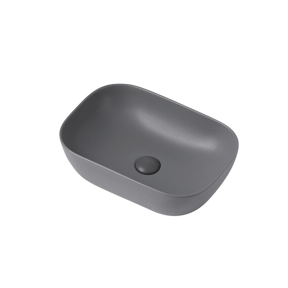 Раковина-чаша Abber Rechteck 46 см AC2200MG, серый матовый - фото 3