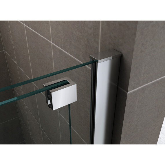 Душевая дверь Abber Komfort 120 см AG90120 (стекло 8 мм), хром/прозрачное - фото 8