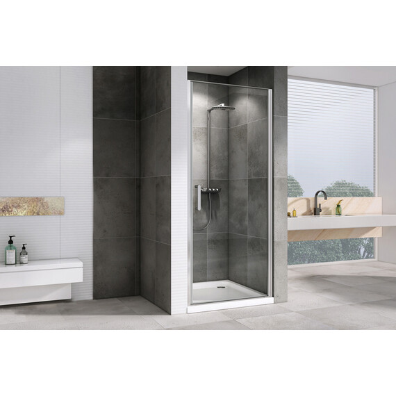 Душевая дверь Abber Sonnenstrand 70 см AG04070, хром/прозрачное - фото 3