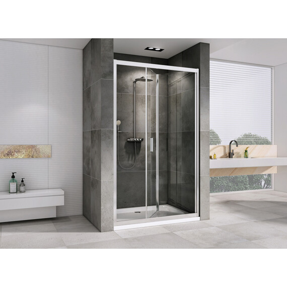 Душевая дверь Abber Sonnenstrand 110 см AG07110, хром/прозрачное - фото 4