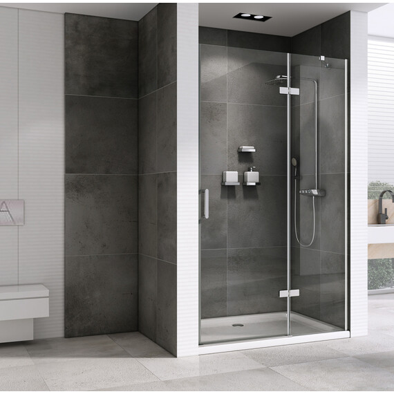 Душевая дверь Abber Zart 100 см AG08100, хром/прозрачное - фото 3