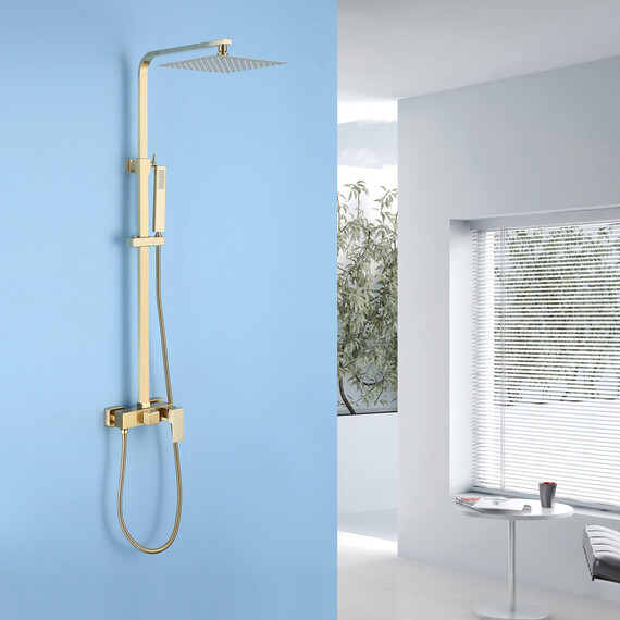 Душевая стойка Abber Daheim AF8220G, золото матовое, Цвет производителя: золото матовое - фото 2