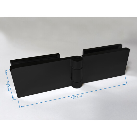 Душевая дверь Abber Zart 100 см AG08100B, черный/прозрачное - фото 5