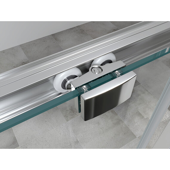 Душевое ограждение Abber Schwarzer Diamant 120х80 см AG30120H-S80-S80, хром/прозрачное - фото 7