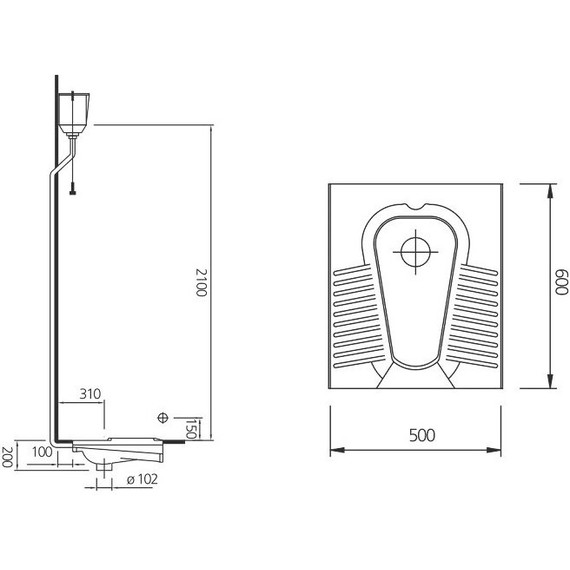 Чаша Генуя Kale OPTIMUM 50x60 см - фото 2