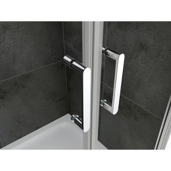 Душевое ограждение Abber Sonnenstrand 100х90 см AG04100C-S90, хром/прозрачное - фото 6