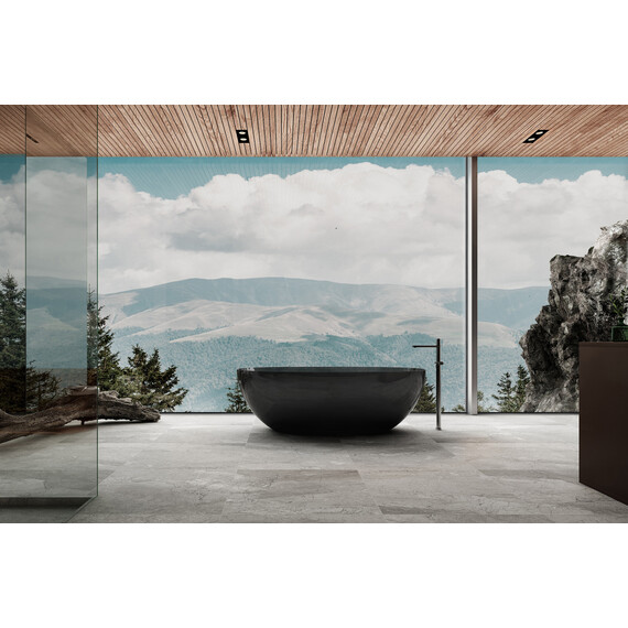 Ванна прозрачная Abber Kristall 165x78 см AT9701Onyx, черный - фото 2