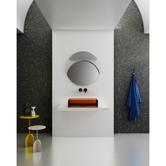 Раковина-чаша прозрачная Abber Kristall 60 см AT2803Opal, красный - фото 4