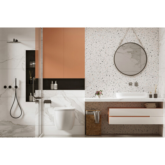 Унитаз подвесной безободковый импульсный Abber Bequem AC1105P с крышкой микролифт - фото 5