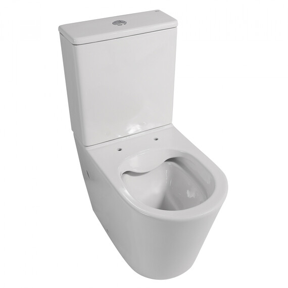 Унитаз-компакт безободковый Abber Bequem AC1112 с крышкой микролифт, Цвет производителя: белый - фото 15