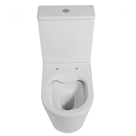 Унитаз-компакт безободковый Abber Bequem AC1112 с крышкой микролифт, Цвет производителя: белый - фото 16