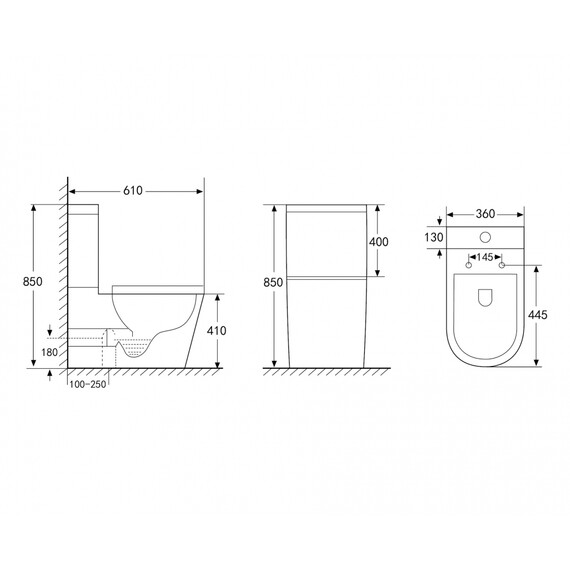 Унитаз-компакт безободковый Abber Bequem AC1112 с крышкой микролифт, Цвет производителя: белый - фото 22