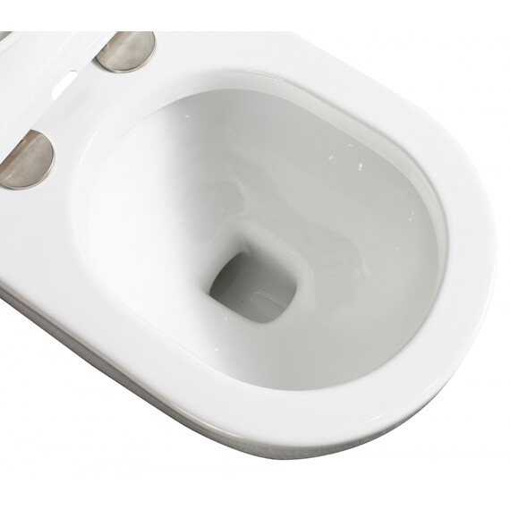 Унитаз приставной безободковый импульсный Abber Bequem AC1114P с крышкой микролифт - фото 13