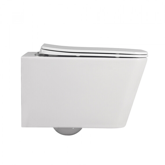 Унитаз подвесной безободковый Abber Rechteck AC1201 с крышкой микролифт - фото 2