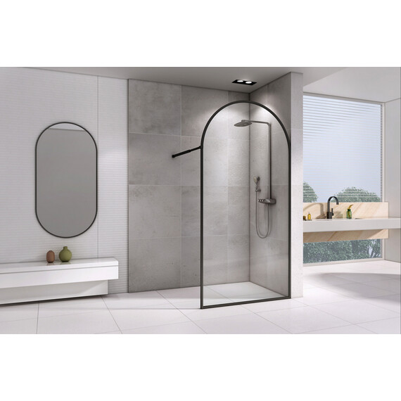 Зеркало Abber Immer Offen 60 см AG6401B, черный - фото 2