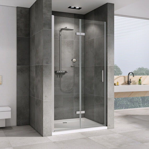 Душевая дверь Abber Zart 90 см AG08090P, хром/прозрачное - фото 2