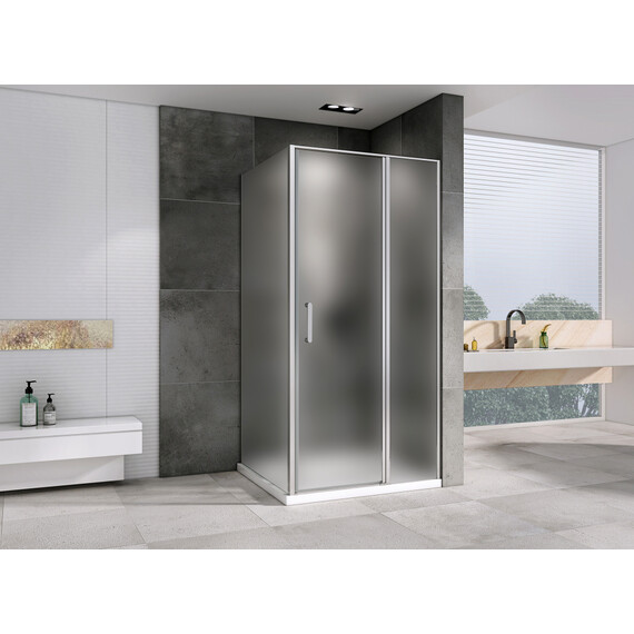 Душевое ограждение Abber Sonnenstrand 120x80 см AG04120MS-S80M, хром/матовое - фото 2