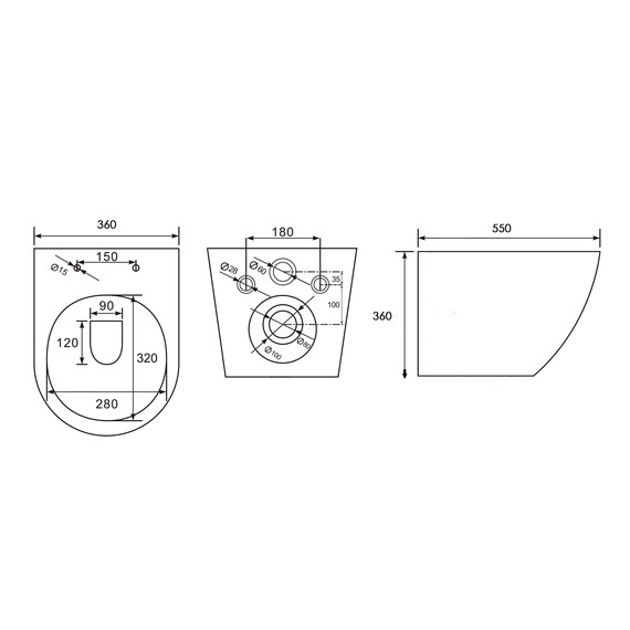 Унитаз подвесной безободковый Abber Bequem AC1103MG с крышкой микролифт, серый матовый, Цвет производителя: серый - фото 23