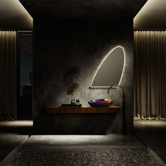 Раковина-чаша Abber Bequem 49 см AC2107Regen, хамелеон - фото 4