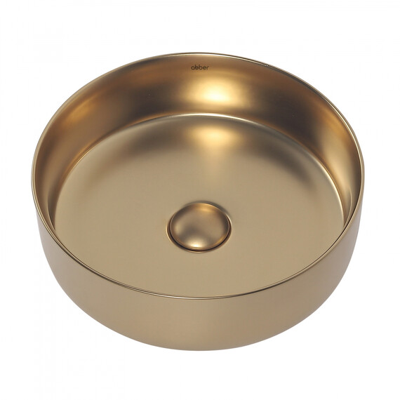 Раковина-чаша Abber Bequem 36 см AC2108MMG, золото матовое - фото 3