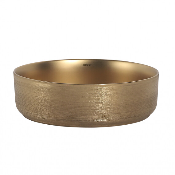 Раковина-чаша Abber Bequem 40 см AC2109BGM, золото матовое - фото 2
