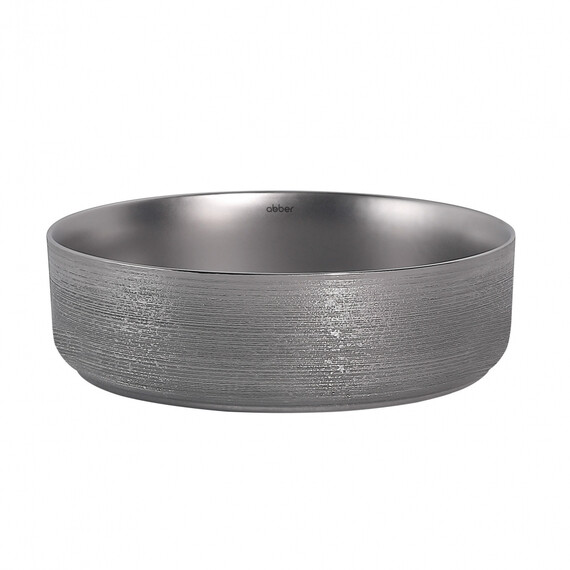 Раковина-чаша Abber Bequem 40 см AC2109BSM, серебро матовое - фото 3