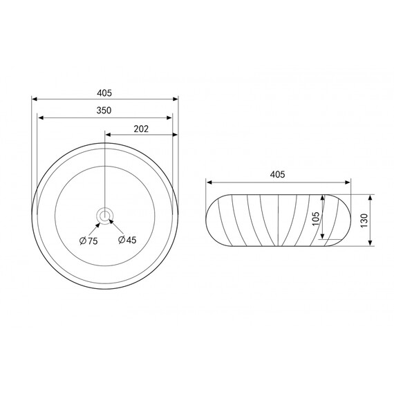 Раковина-чаша Abber Bequem 40 см AC2115 - фото 4