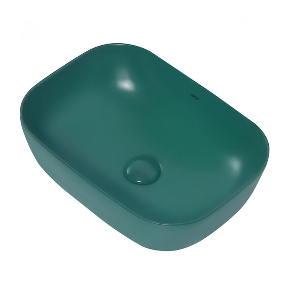 Раковина-чаша Abber Rechteck 46 см AC2200MBG, темно-зеленый матовый - фото 2