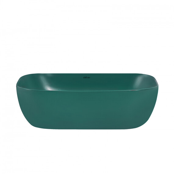 Раковина-чаша Abber Rechteck 46 см AC2200MBG, темно-зеленый матовый - фото 3