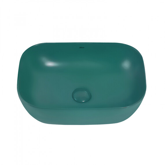 Раковина-чаша Abber Rechteck 46 см AC2200MBG, темно-зеленый матовый - фото 4