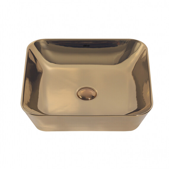 Раковина-чаша Abber Rechteck 43 см AC2205GG, золото - фото 3