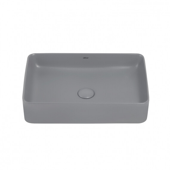 Раковина-чаша Abber Rechteck 51 см AC2207MG, серый матовый - фото 2