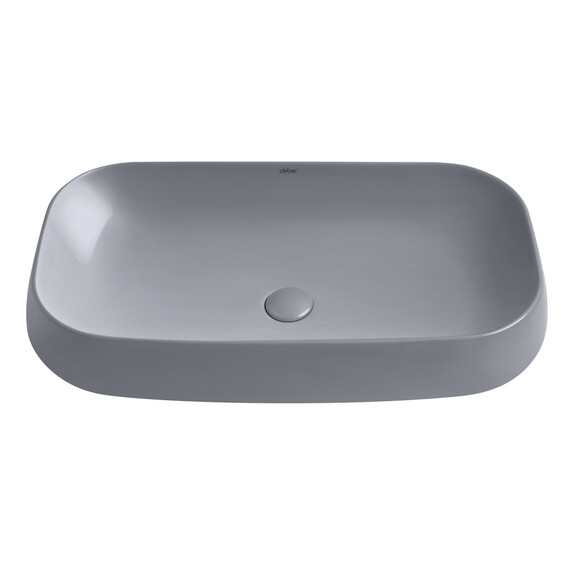 Раковина-чаша Abber Rechteck 71 см AC2210MG, серый матовый - фото 2