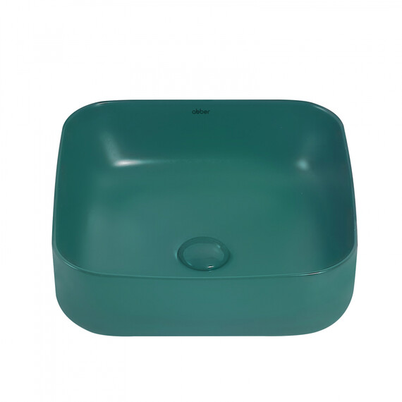 Раковина-чаша Abber Rechteck 38 см AC2211MBG, темно-зеленый матовый - фото 3