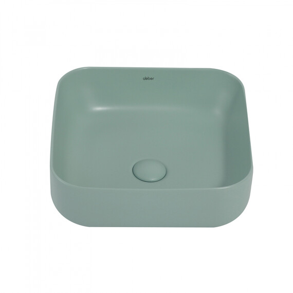 Раковина-чаша Abber Rechteck 38 см AC2211MCG, светло-зеленый матовый - фото 2