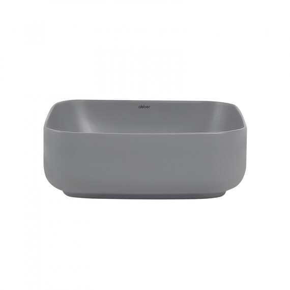 Раковина-чаша Abber Rechteck 38 см AC2211MG, серый матовый - фото 3
