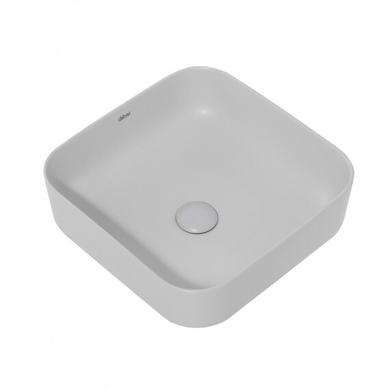 Раковина-чаша Abber Rechteck 38 см AC2211MLG, светло-серый матовый - фото 2