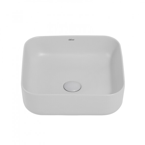 Раковина-чаша Abber Rechteck 38 см AC2211MLG, светло-серый матовый - фото 3