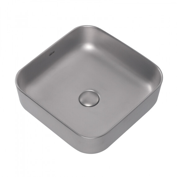 Раковина-чаша Abber Rechteck 38 см AC2211MS, серебро матовое - фото 3