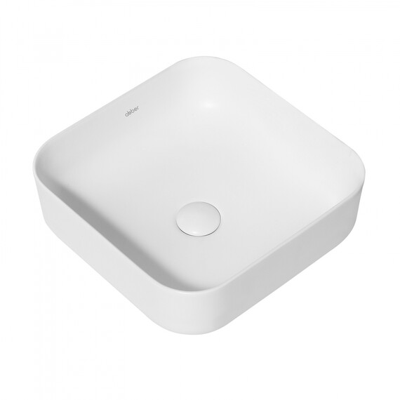 Раковина-чаша Abber Rechteck 38 см AC2211MW, белый матовый - фото 2