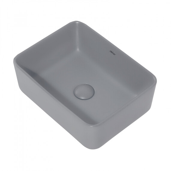 Раковина-чаша Abber Rechteck 48 см AC2213MG, серый матовый - фото 4