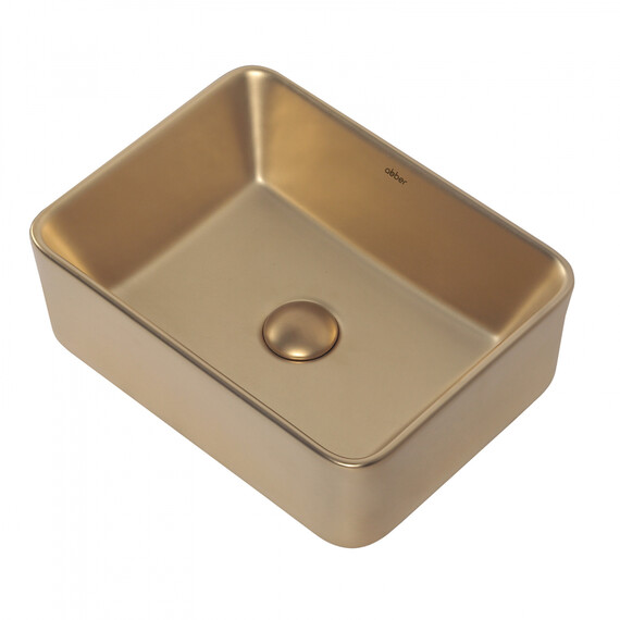 Раковина-чаша Abber Rechteck 48 см AC2213MMG, золото матовое - фото 4