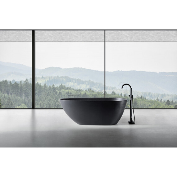 Ванна отдельностоящая Abber Dortmund 170x75 см AM9911B, черный - фото 8