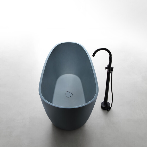 Ванна отдельностоящая Abber Dortmund 170x75 см AM9911G, серый - фото 10