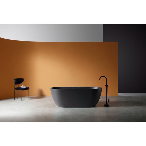 Ванна отдельностоящая Abber Frankfurt 170x75 см AM9941B, черный - фото 8